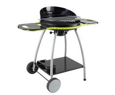 Cookin garden CH031T Barbecue ISY Fonte 3, Argent/Noir, 79x55x21 cm