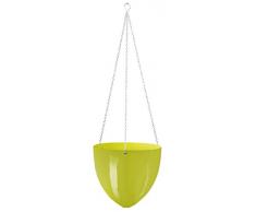 Scheurich 54345 209/20 Pot de Fleurs à Suspendre Plastique Vert Brillant Diamètre 20 cm