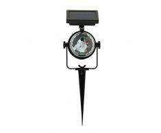 Spear & Jackson Solar Bound Disco 3 LED IP44 10,5x9,2x33,5 cm Lampe à énergie Solaire, Noir