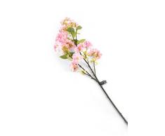 Floral Elegance F053DPL - Tige artificielle de Cerisier Prunus du Japon rose foncé de 80 cm