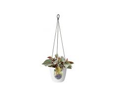 Elho Brussels Suspension 18 - Pot De Fleurs - Blanc - Intérieur - Ø 18.3 x H 18 cm