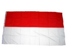 Flaggenking Drapeau King résistant aux intempéries Indonésie FahnenMax Drapeau, Multicolore, 150 x 90 x 1 cm