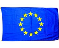 M & M MM Europe 12 étoiles Neuf FahnenMax Drapeau, résistant aux intempéries, Multicolore, 250 x 150 x 1 cm, 16307