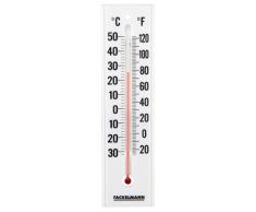 Fackelmann Tecno Thermomètre 19,5x5x4cm en Plastique/PS, Blanc/Noir, 23x7,8x0,6 cm