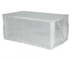 Happy People 79291 Housse de Protection pour Table de Jardin rectangulaire, Transparent