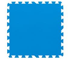 Bestway Tapis de protection 9 pièces bleu 50 cm x 50 cm x 4 mm, Surface totale 2,20 m2