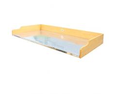 HABAU Table pour lit surélevé, Jaune, 60 x 119 cm x 10,5 cm