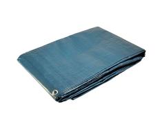 Bâche piscine rectangulaire 8 x 14 m avec filet découlement centrale - couverture piscine - bache imperméable - baches piscine