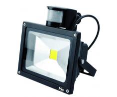 Vigor 34784 – 75 projecteur à LED modèle Lumy, avec capteur, 20 W, Noir