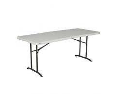 Lifetime 80680 Table Commercial Pliable 6 Pieds (Amande) 94 x 76,2 x 9,2 cm