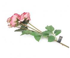 Floral Elegance Artificiel 87 cm Tige Unique Rose Sombre Spray Roses X 6 – Artificiel de Luxe Plage de Fleur en Soie