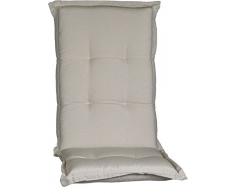 beo HL Nizza P203 Coussin de Chaise de Jardin à Dossier Haut Beige 120 cm x 52 cm x épaisseur env. 8 cm