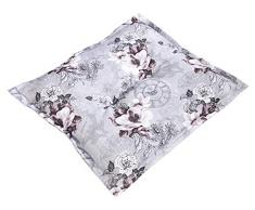 Dehner Sitzkissen Loire, ca. 50 x 50 x 6 cm, Polyester, Grau/weiß Oreiller, Gris/Blanc