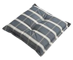 Dehner Sitzkissen Lancy, ca. 50 x 50 x 8 cm, Polyester, Grau Oreiller, Gris