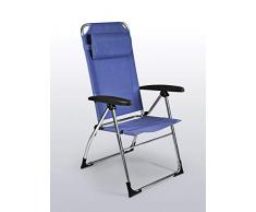 gREENBEE by Stiliac Fauteuil Chaise Dossier Haut Tracy, Bleu chiné