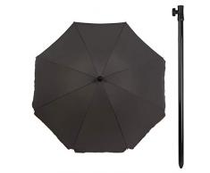 AKTIVE Parasol pour Jardin avec Filtre solar-200 CM diamètre Gris (colorbaby 85301)