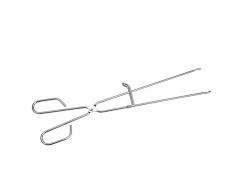 Sauvic 04476 – Pince Barbecue Inoxydable, 45 x 9 x 1,4 cm, Couleur Gris