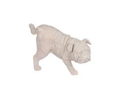 Homea Jardin 5DEJ1136TA Statuette d Animal Chien Pausepipi Résine Taupe 12,5 x 14 x 23,5 cm