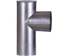 FIREFIX A120/KK FAL Pommeau de poêle en tôle dacier Ø 120 mm Épaisseur 0,6 mm Soudé au Laser Argenté