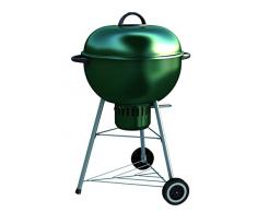 Dolcevita BBQ bc57 V fumoir Barbecue à Charbon de Bois, Vert, 70 x 65 x 105 cm