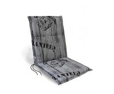 Herlg Florence Coussin rembourré pour Chaise de Jardin Motif imprimé 100% Mousse PU Multicolore