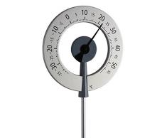 TFA 12.2055.10 Lollipop Thermomètre de Jardin Design Anthracite avec Aiguille Noire