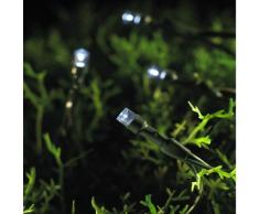 Star Guirlande LED Extérieure Solaire, Blanc