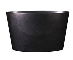 Art en Vogue Pot de Fleurs, Bac à Plante Claire, Finition Brillante, Graphite, 65x29x40cm