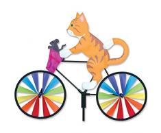 Premier Kite PK26853 Girouette Chat sur Vélo, Multicolore, 40,6 x 8 x 110 cm