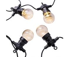 WeRChristmas WRC-8707 Guirlande Lumineuse 20 LED Transparentes Blanc Chaud