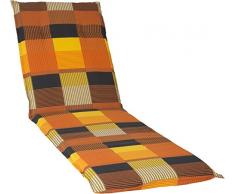 Gartenstuhl-Kissen Beo Barcelona M804 Coussin pour Chaise Longue de Jardin à Carreaux 193 cm x 60 cm x épaisseur env. 6 cm