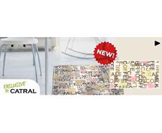 Catral 40020024 Tapis Cuisine et Couloir café, Multicolore, 2500 x 67 x 0.5 cm