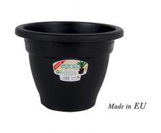 Squares 43720 Pot de fleurs Noir 16 cm