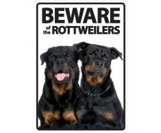 Magnet & Steel Panneau A5 Beware of The Rottweilers