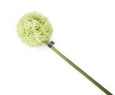 Floral Elegance Artificiel 89 cm Tige Unique Vert Alliums X 12 – Artificiel de Luxe Plage de Fleur en Soie