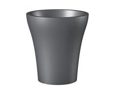 Scheurich 55455 264/43 No1 Style High Pot de Fleurs Plastique Gris Métallique 39 x 39 x 43 cm