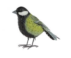 TS, Garde Deco Figurine Animale Mésange, Handpainted, Multicolore, 46 x 14 x 34 cm, 137283