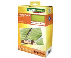 Windhager dombrage coulissante sur câbles, Pare-Soleil pour la Technique de Tension de Corde, Voile de Protection Solaire idéale pour pergola ou véranda, 4,2 x 1,4 m, Vert Pomme, 10882