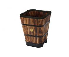 VegTrug Square Tapered Pot de Fleurs, Chêne brûlé, Small, 30 cm