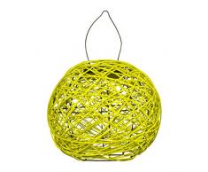 Garden Kraft 12590 Rotin Lanterne Solaire – Jaune