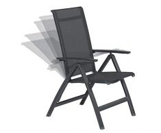 Garden Impressions Gala Fauteuil, Noir Charbon/Anthracite
