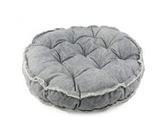 Galileo Casa 2196766 Pouf Rond 70 x 18 cm 960 g Gris