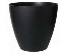 Stewart Basalte Pot de Fleurs Rond Noir 53 cm