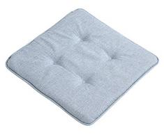 Dehner Sitzkissen Noah, ca. 39 x 39 x 3 cm, Polyester, Blau Oreiller, Bleu