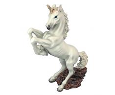 Design Toscano DB383015 Sculpture de Licorne enchantée, Multicolore, 14 x 35,5 x 42 cm
