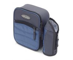 Greenfield Collection - Sac déjeuner isotherme avec porte-bouteille détachable - Bleu Poudre