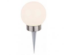 Dehner Boule Lampe Solaire avec Piquet et Changement de Couleur, Ø 15 cm, Plastique