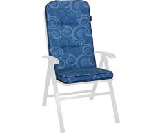 Angerer Coussin, Exclusif pour Chaise Coussin de Fauteuil Design Santorin, Bleu, 120 x 50 x 7 cm, 1024/096