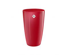 Elho Brussels Diamond Rond Haut 40 - Pot De Fleurs - Lovely Rouge - Intérieur - Ø 39 x H 71.5 cm