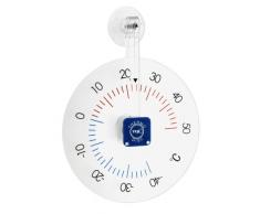 TFA-Dostmann Thermo Disc Thermomètre de fenêtre analogique à Disque pour fenêtre Facile à Lire et Rapide Montage par Ventouse Résistant aux intempéries